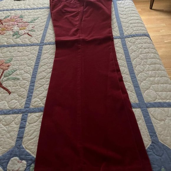 The Limited Red Velvet Pants Size 8 - Picture 7 of 8